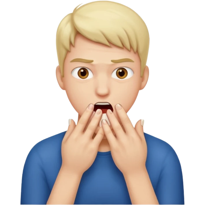 Bite nails. Nervous. emoji