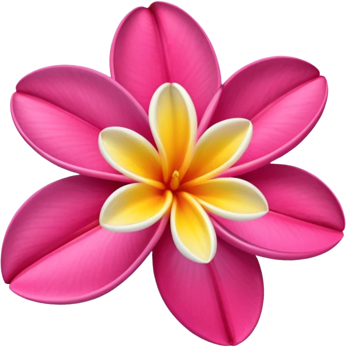 frangipani flower hot pink emoji