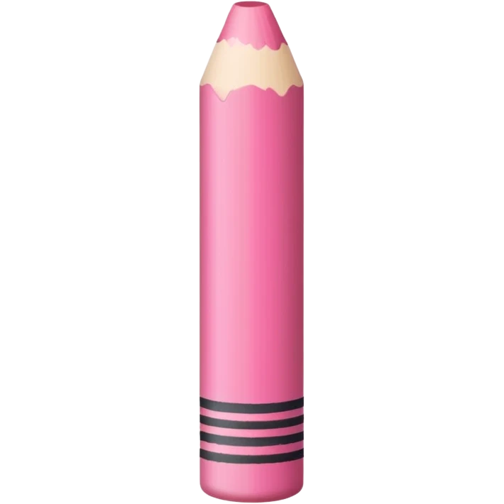 pink wax crayon emoji