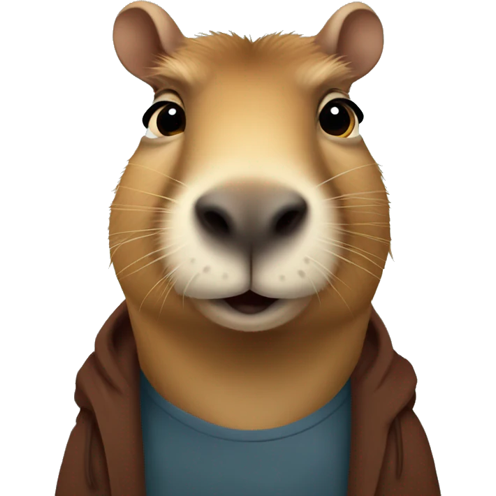 studious capybara emoji