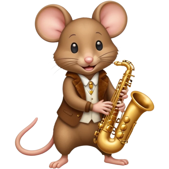mouse playing sax emoji