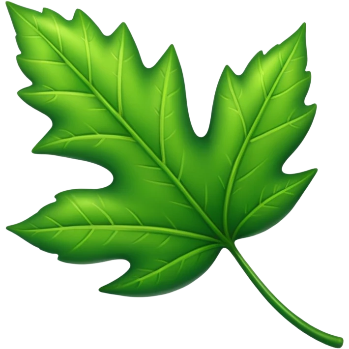 green lesf emoji