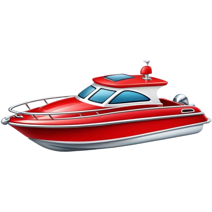 Small red motorboat emoji