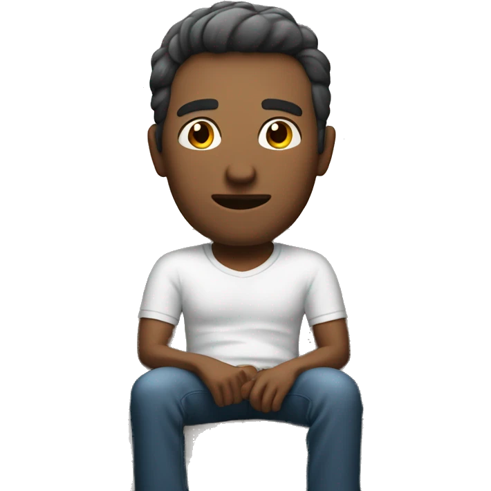 The man sitting on the sofa emoji
