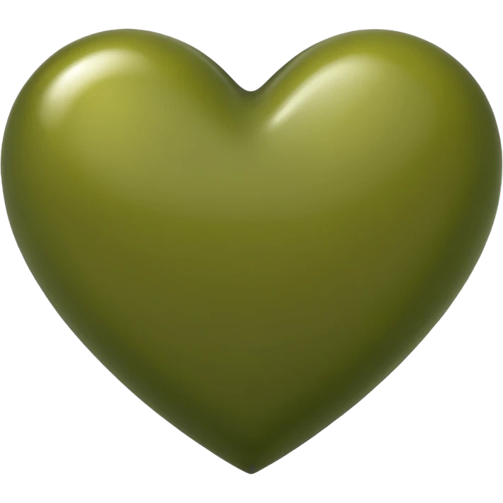 corazón 💚 verde oliva emoji