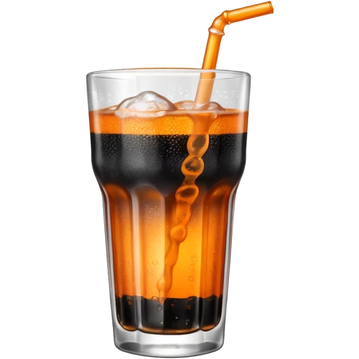 Czech Kofola black and orange  emoji