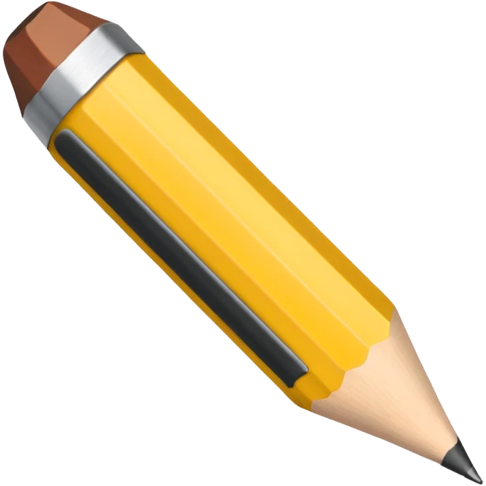 Emoji pencil writing emoji