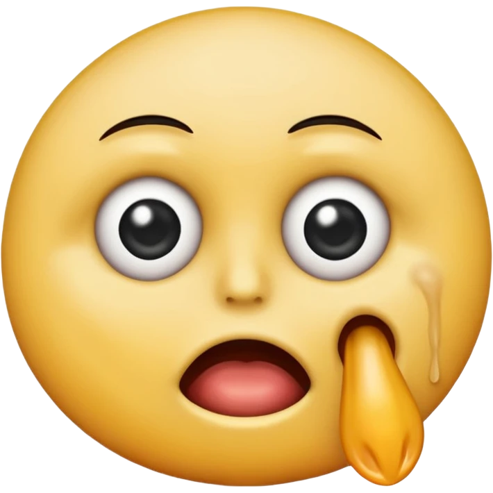 emoji choking itself with a twitching eye emoji