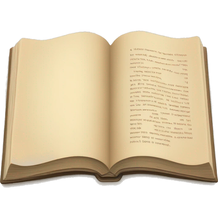 An open, hardcover book, depicted with a beige cover. Commonly used for various content concerning reading, writing, learning, and schooling. emoji
