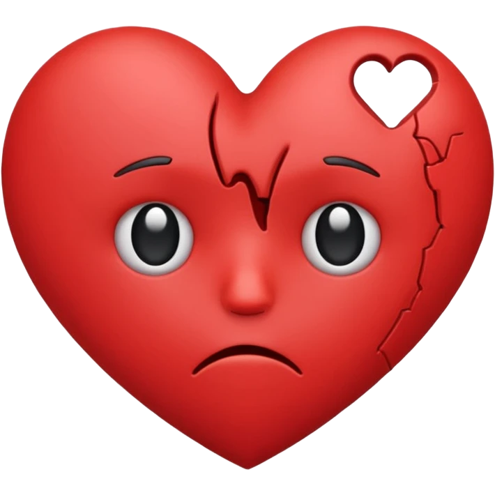 A sad heart emoji