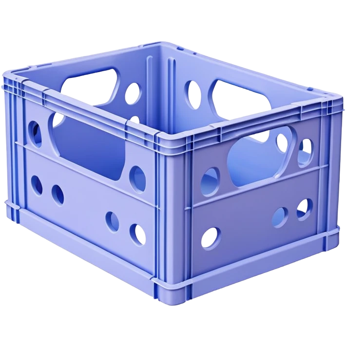 plastic pastel crate with holes from scandinavian brand hay emoji