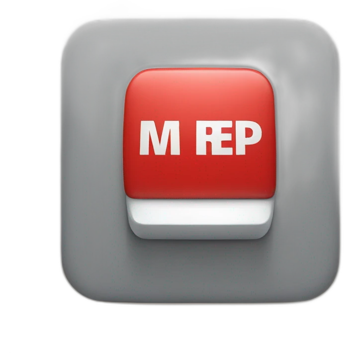 big red button with MEP written on it emoji
