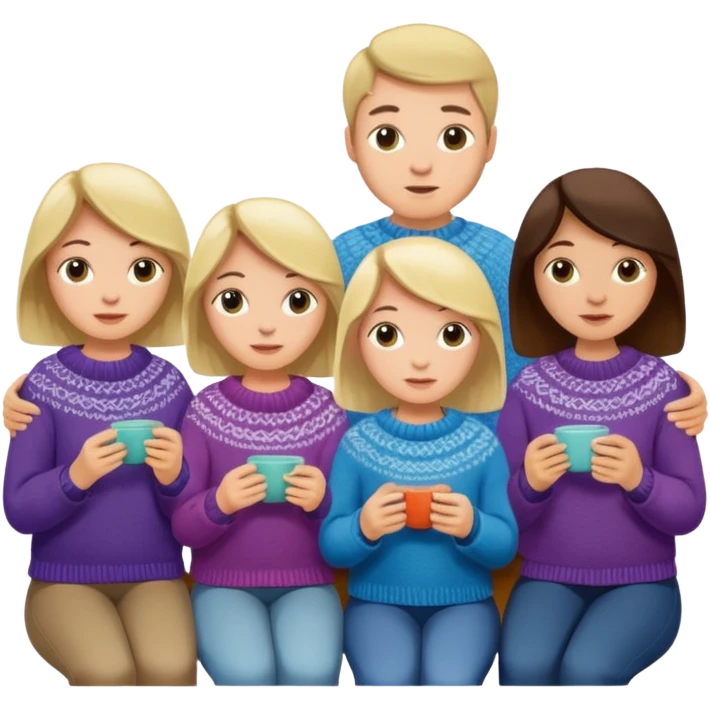 people knitting emoji