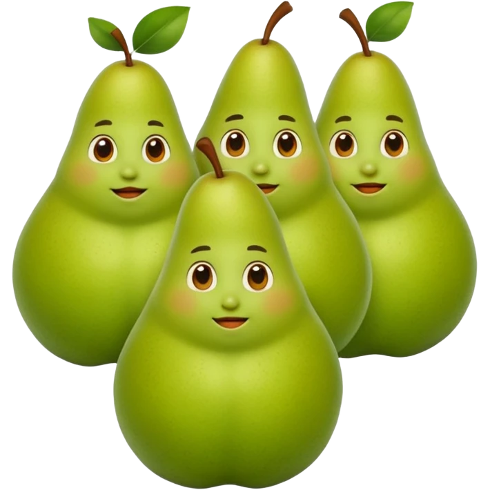 Freunde die aussehen wie birnen emoji