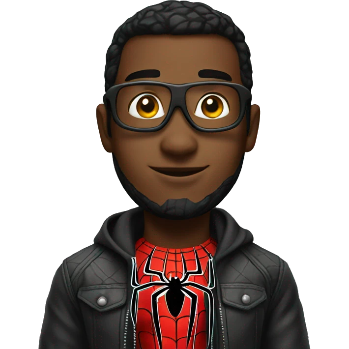 Spiderman black emoji