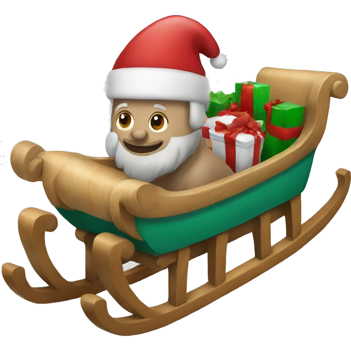 Christmas sled  emoji
