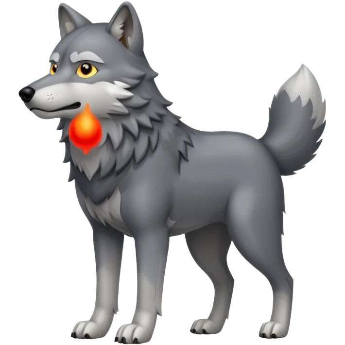 wolf ,full body. emoji