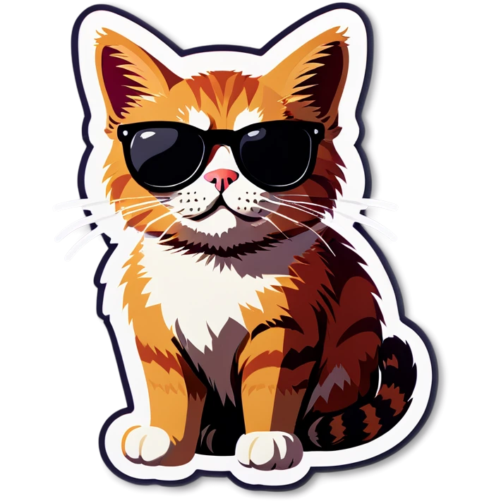 Cat with sunglasses emoji
