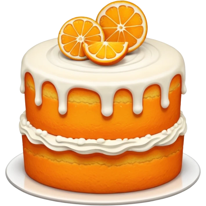 Orange cake emoji