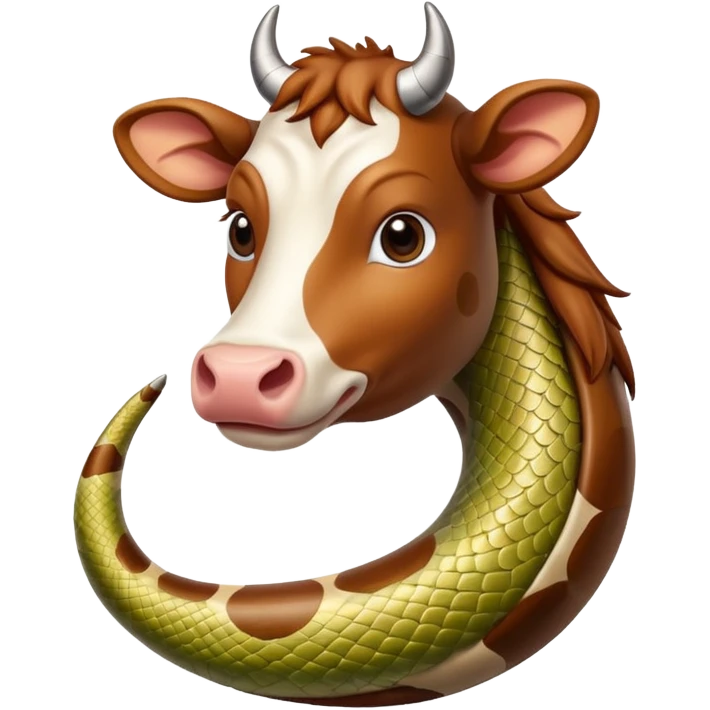 🐄+🐍 emoji