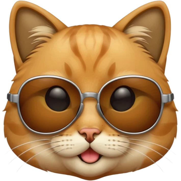 Cat wearing sunglasses emoji