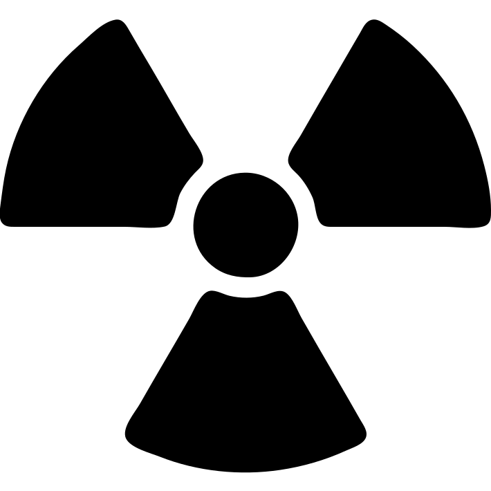 solid filled radiation symbol icon emoji