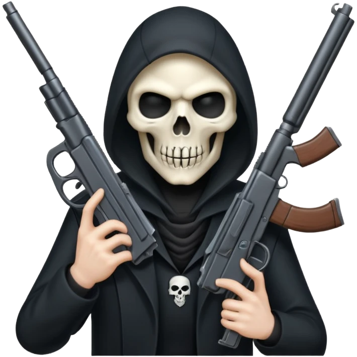 Reaper holding gun emoji