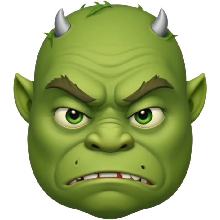 Depressed ogre emoji