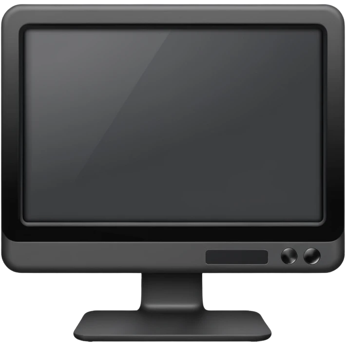 black monitor emoji