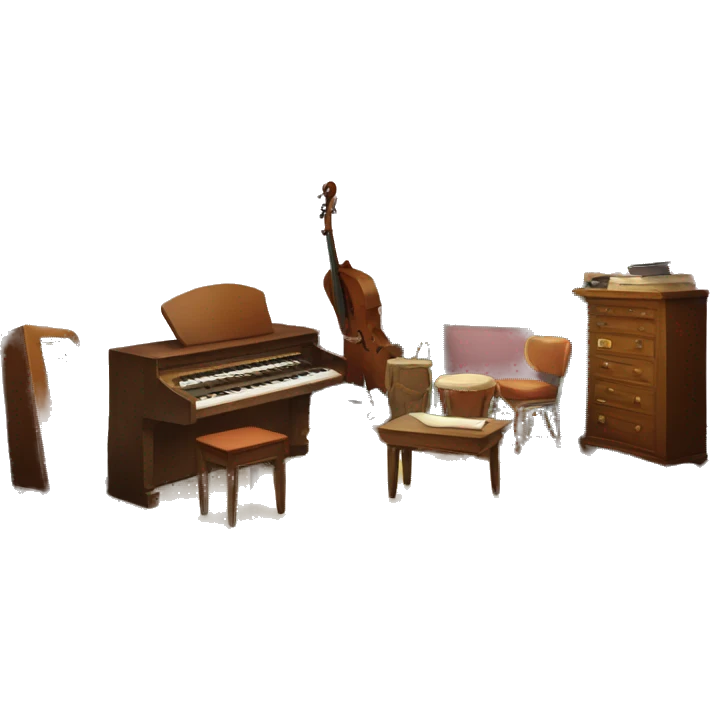 ROOM WITH MUSICAL INSTRUMENTS emoji