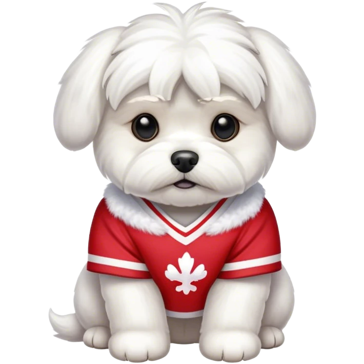 Maltese wearing jersey emoji