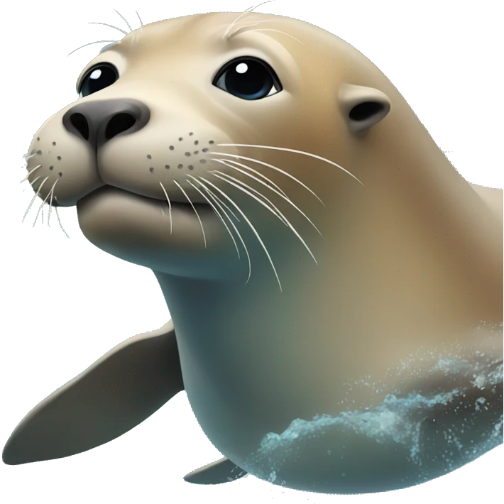 Sea lion swimmning emoji