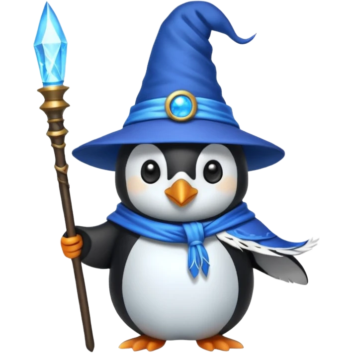 Penguin Wizard emoji