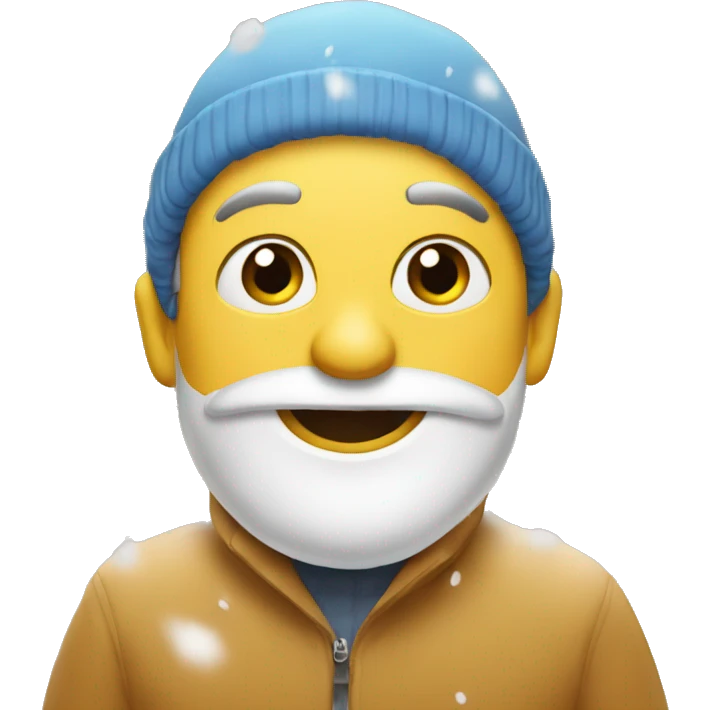 snow falling emoji