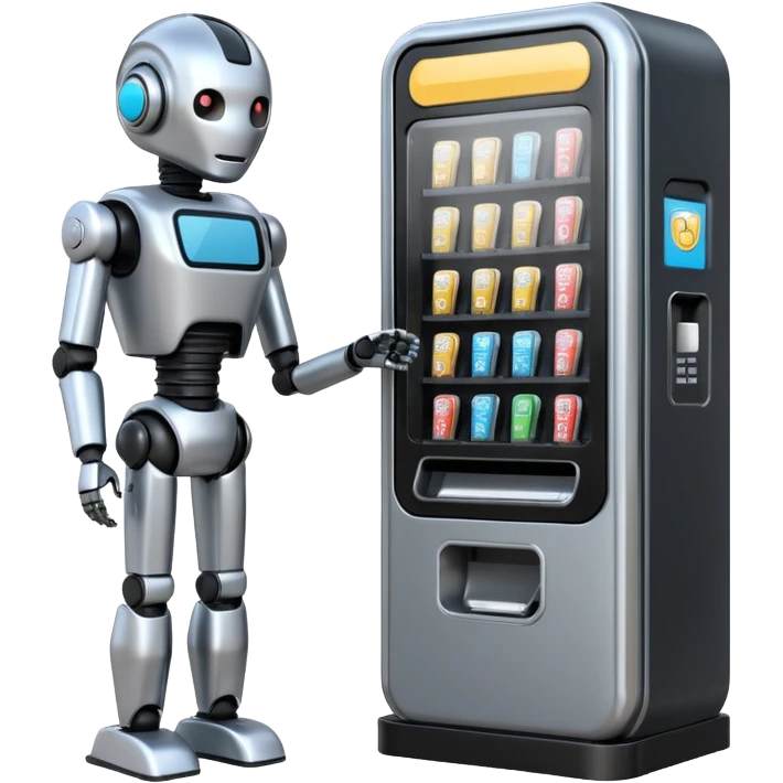 futuristic robot vending machine emoji