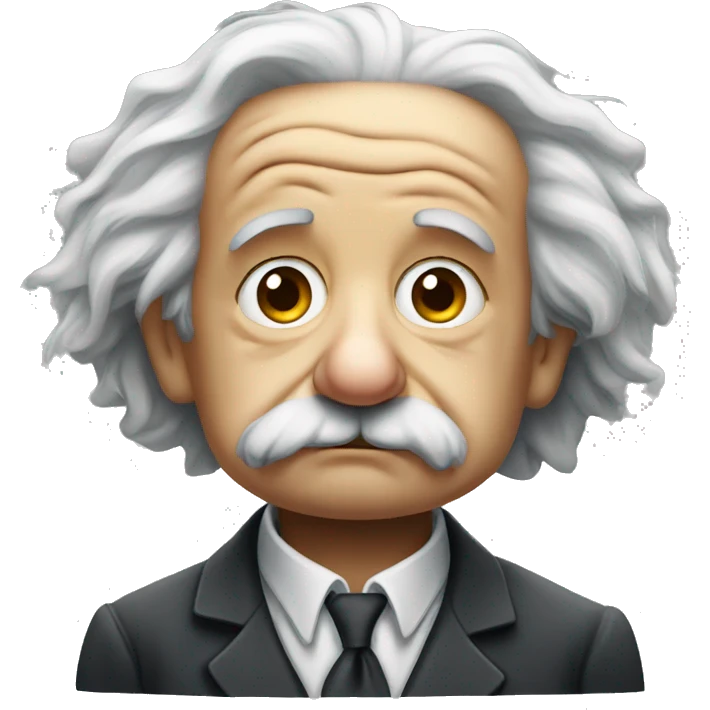 albert einstein sad emoji