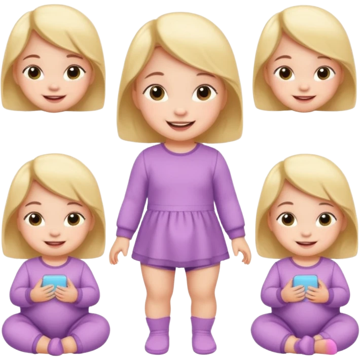 Baby Girl, Different Pose, different outfit, single Baby Girl only. emoji