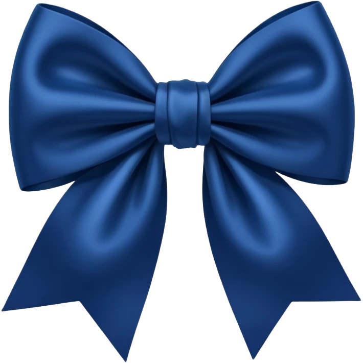Dark blue bow emoji