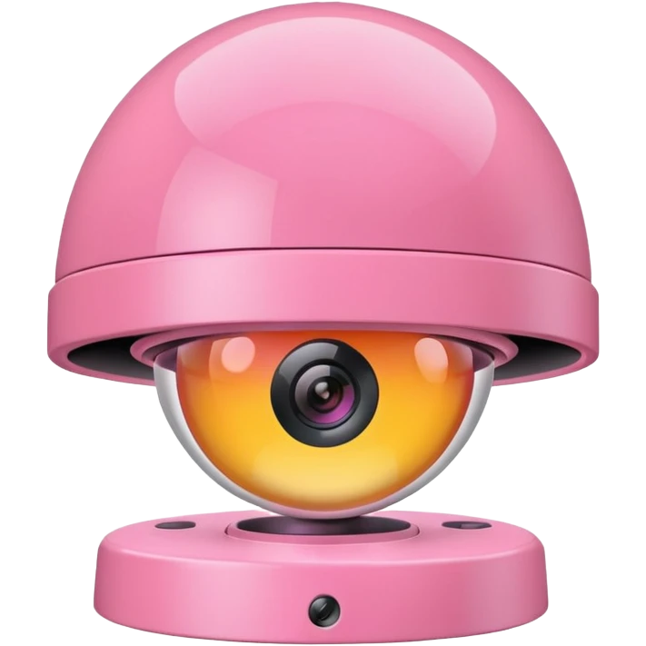 Security Camera pink  emoji