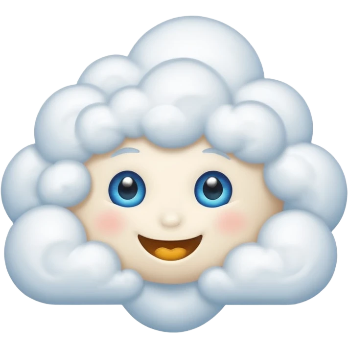 happy Sunny Cloud, eye emoji