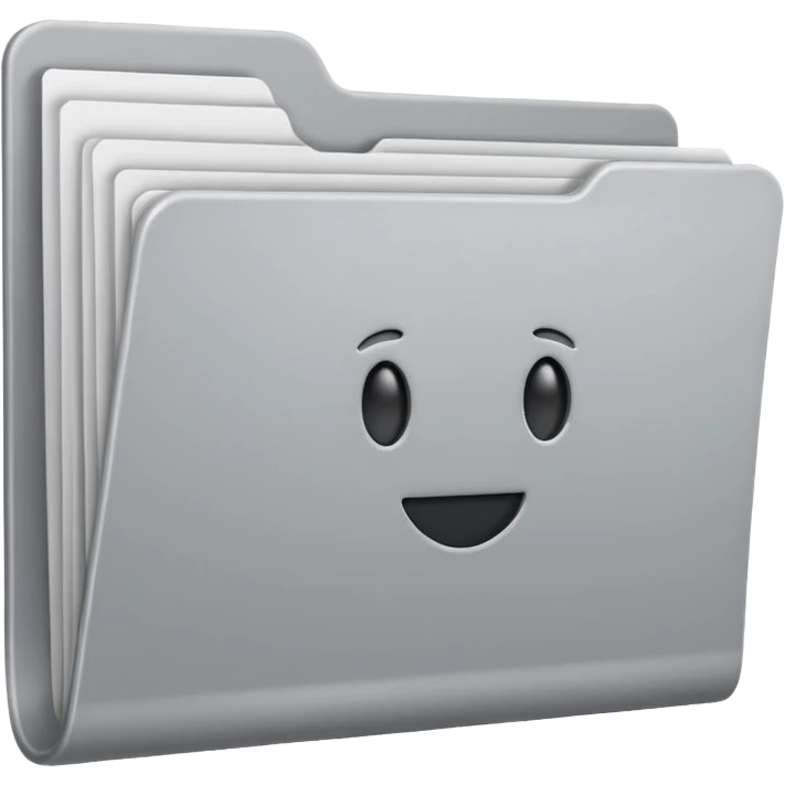 computer folder white and gray emoji