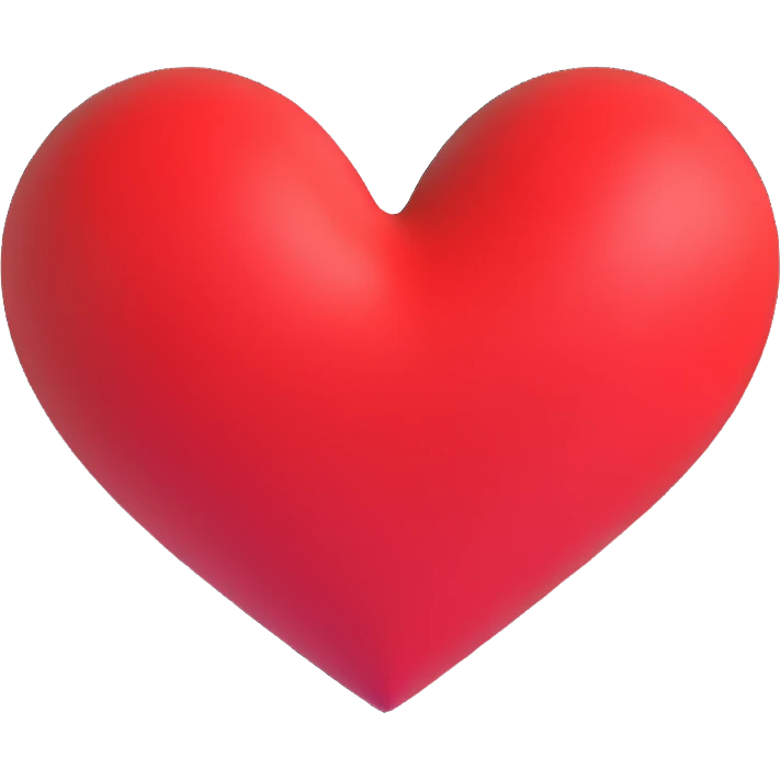 red heart emoji