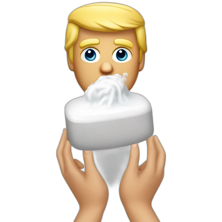 trump-holding-soap emoji