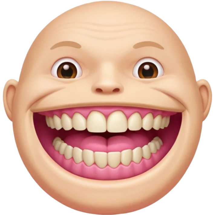 man mouth only without face emoji