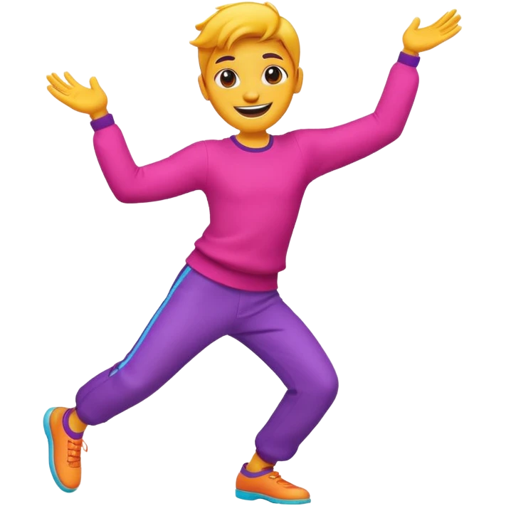 Dancing cartoon  emoji