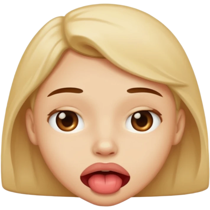 lip biting emoji