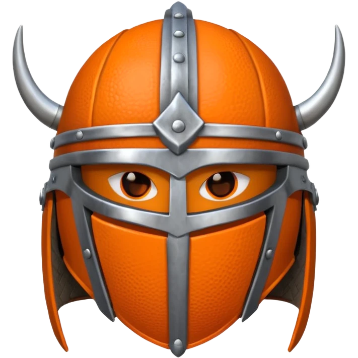 Viking helmet + basketball emoji