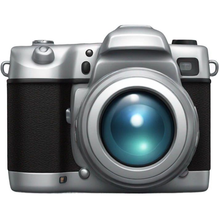 digital camera, silver emoji