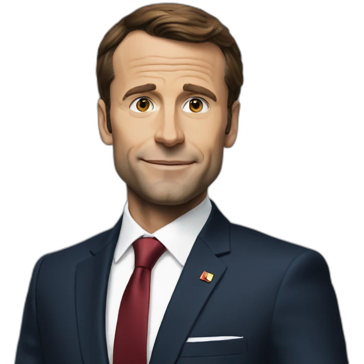 Macron is ironman emoji