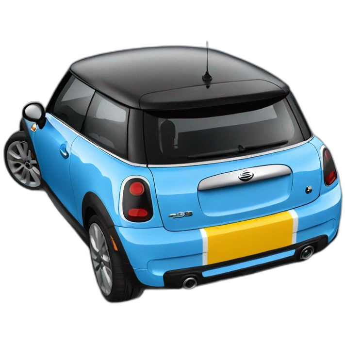 Blue 2024 Mini Cooper emoji